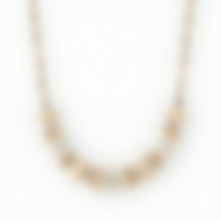 Collier fil de pêche diamant blanc rond